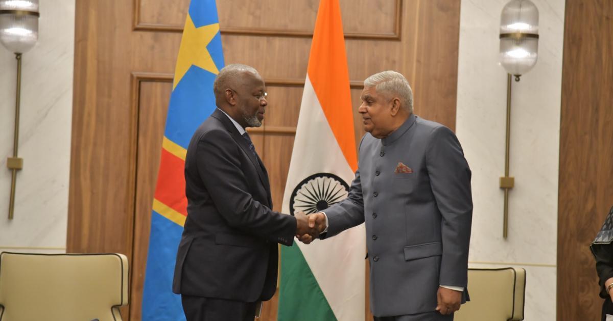Vital Kamerhe et lJagdeep Dhankhar