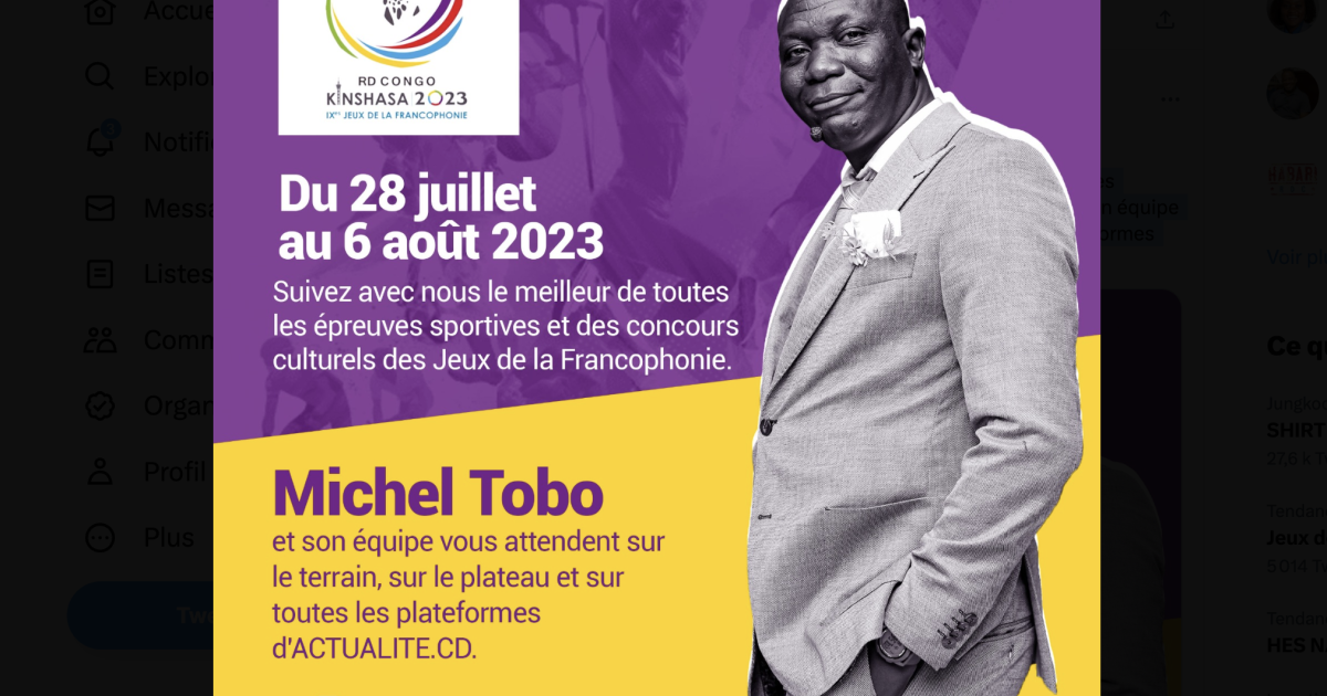 Les jeux de la Francophonie sur ACTUALITE.CD