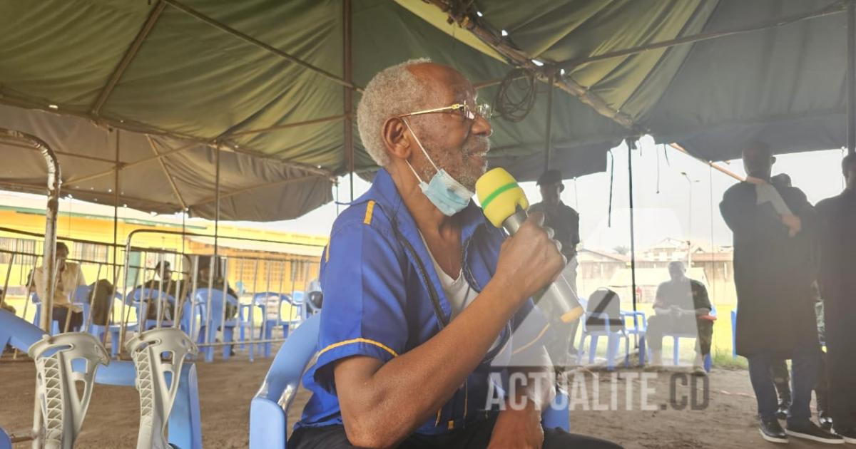 Le député Edouard Mwangachuchu à l'audience de ce vendredi 7 juillet à la Haute cour militaire à Ndolo
