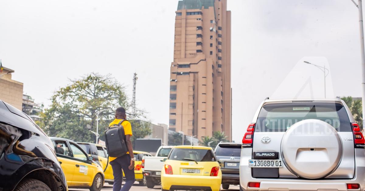 Trafic sur le boulevard du 30 juin à Kinshasa