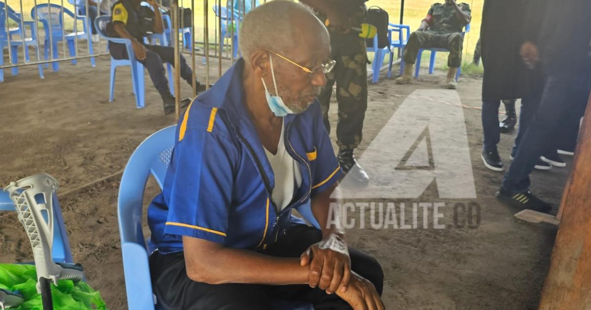 Le député Edouard Mwangachuchu à l'audience de ce vendredi 7 juillet à la Haute cour militaire à Ndolo