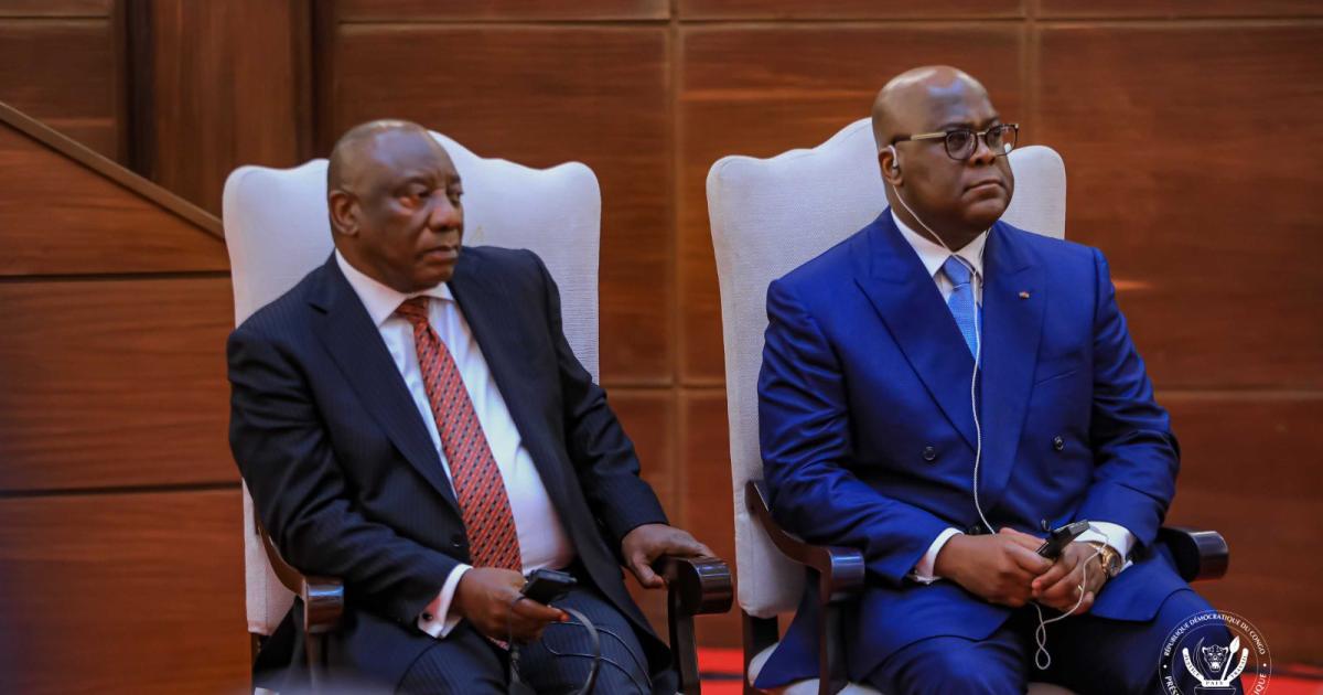Félix Tshisekedi et Cyril Ramaphosa