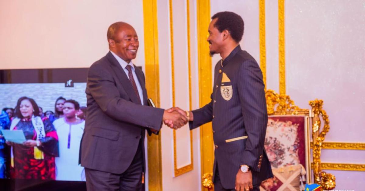 Miguel Kashal, DG de l'ARSP et Jean Ntshiumba, DG de l'AAC