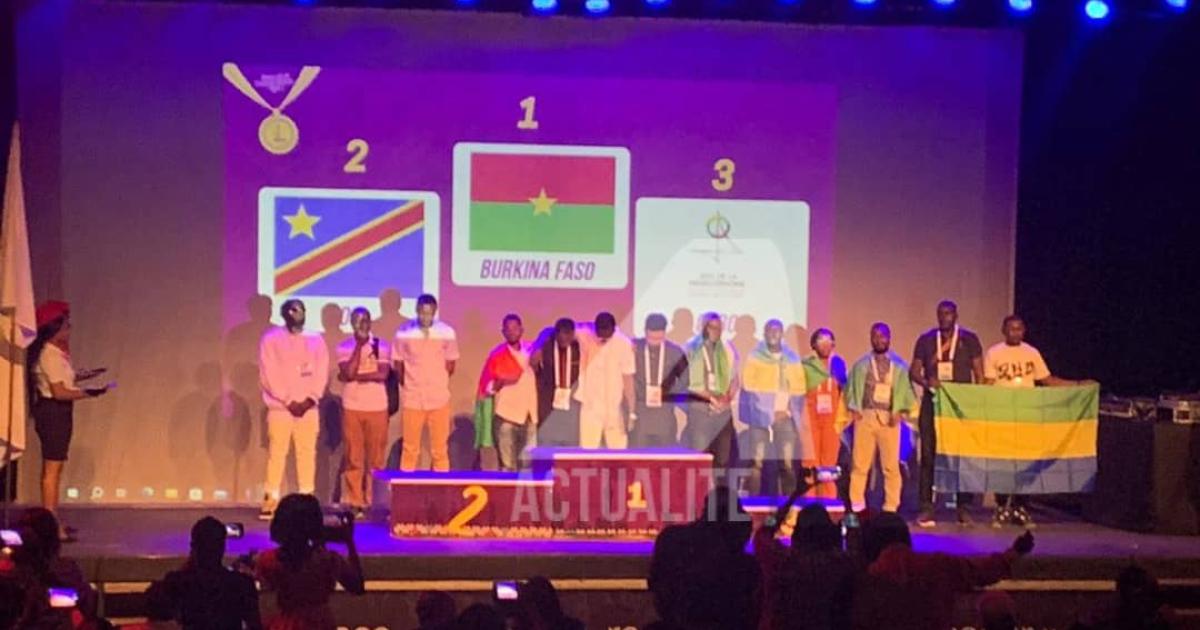 Podium du concours "création numérique"