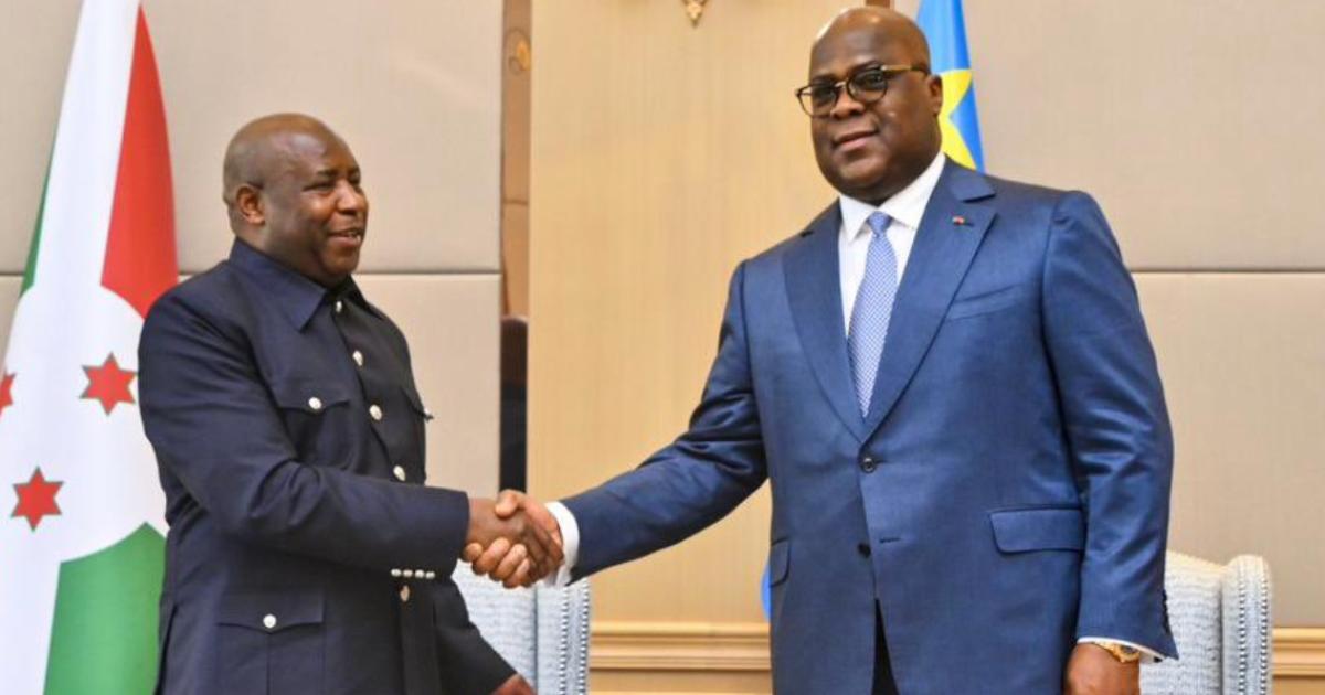 Evariste Ndayishimiye et Félix Tshisekedi