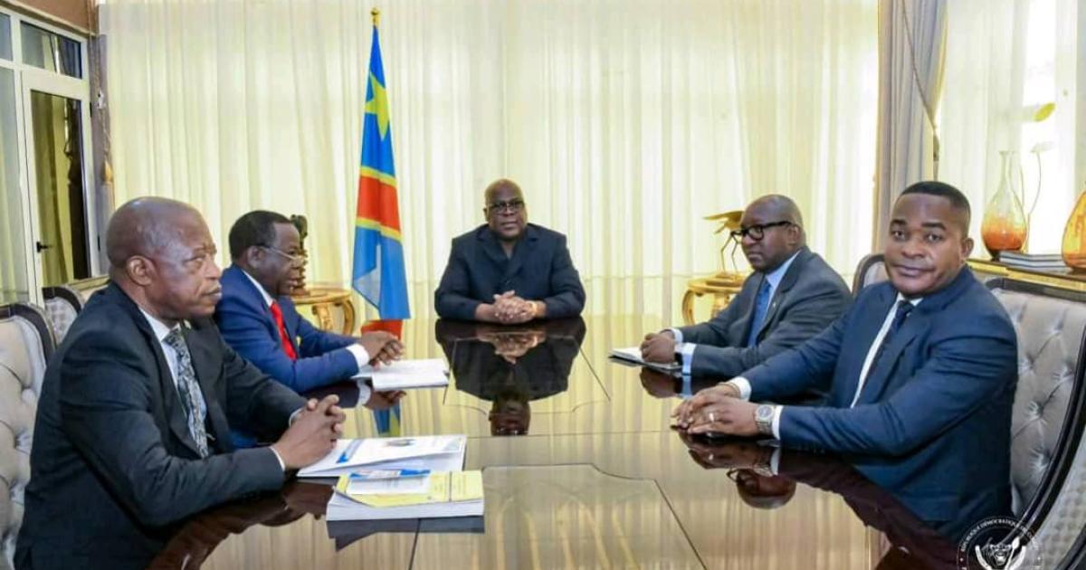 Félix Tshisekedi et les différents chefs des institutions 