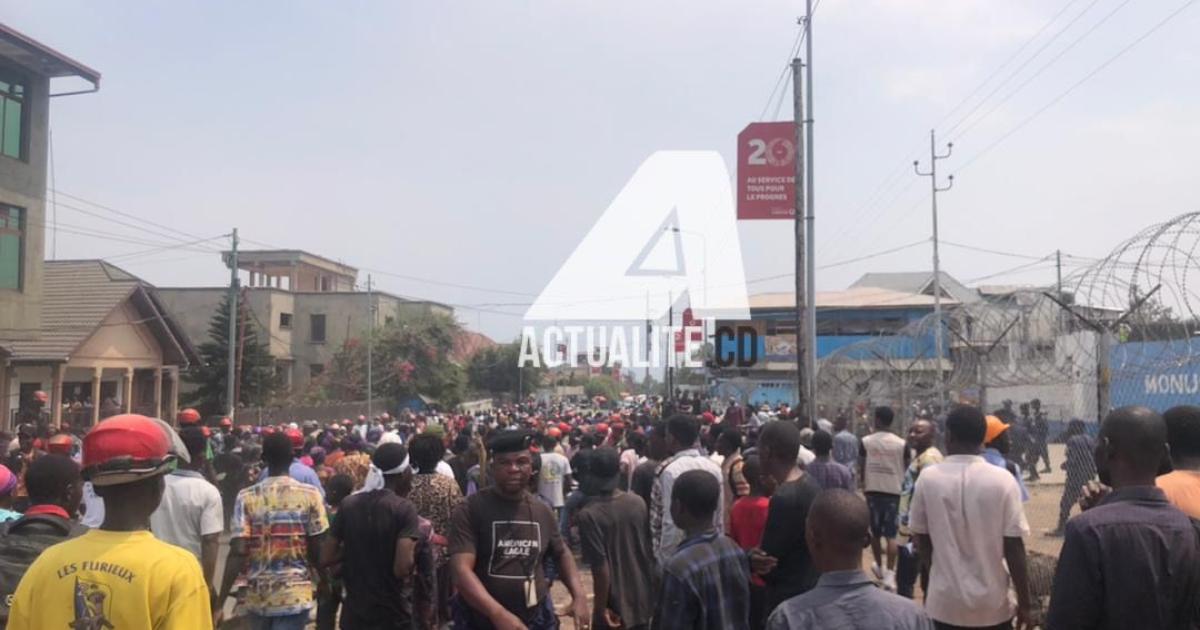 Manifestation anti-Monusco à Goma