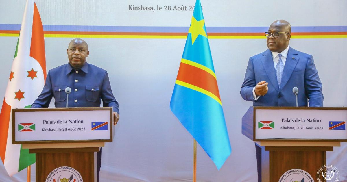 Félix Tshisekedi et Evariste Ndayishimiye
