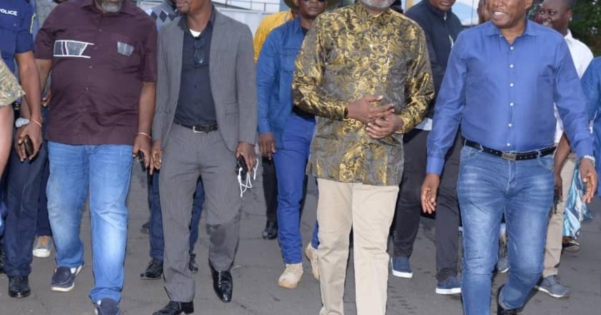 Vital Kamerhe et sa délégation à Goma