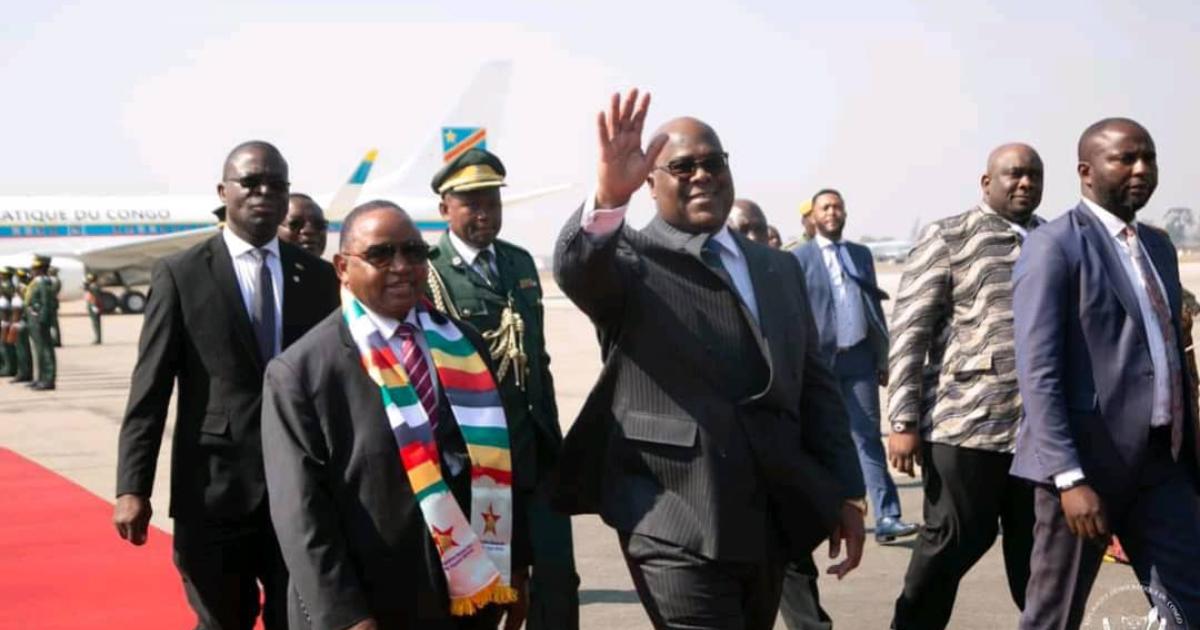 Félix Tshisekedi à Harare