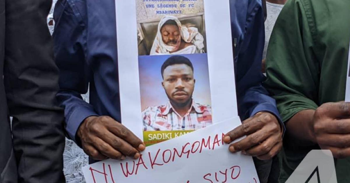 Manifestation des familles des victimes du carnage du 30 août à Goma. © Yvonne Kapinga/ACTUALITE.CD.