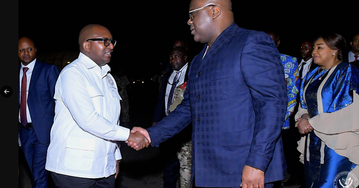 Félix Tshisekedi et Jean-Michel Sama