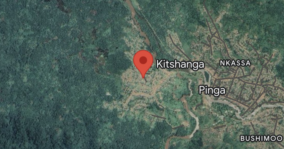 Kitshanga, localisation Google Map