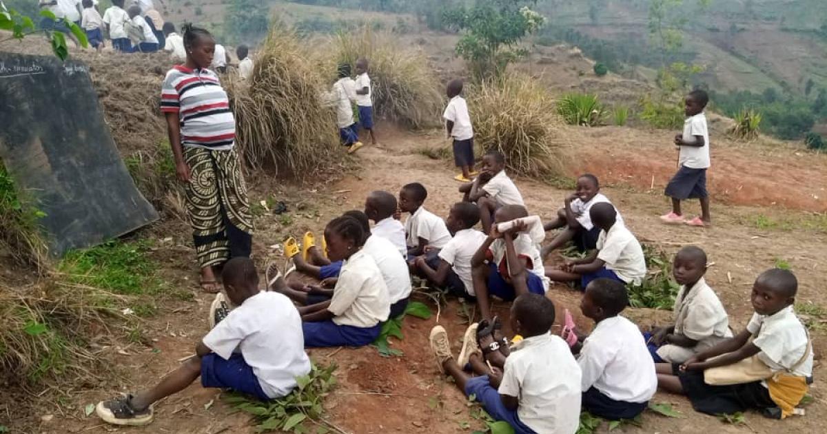 Les élèves à Kalehe 