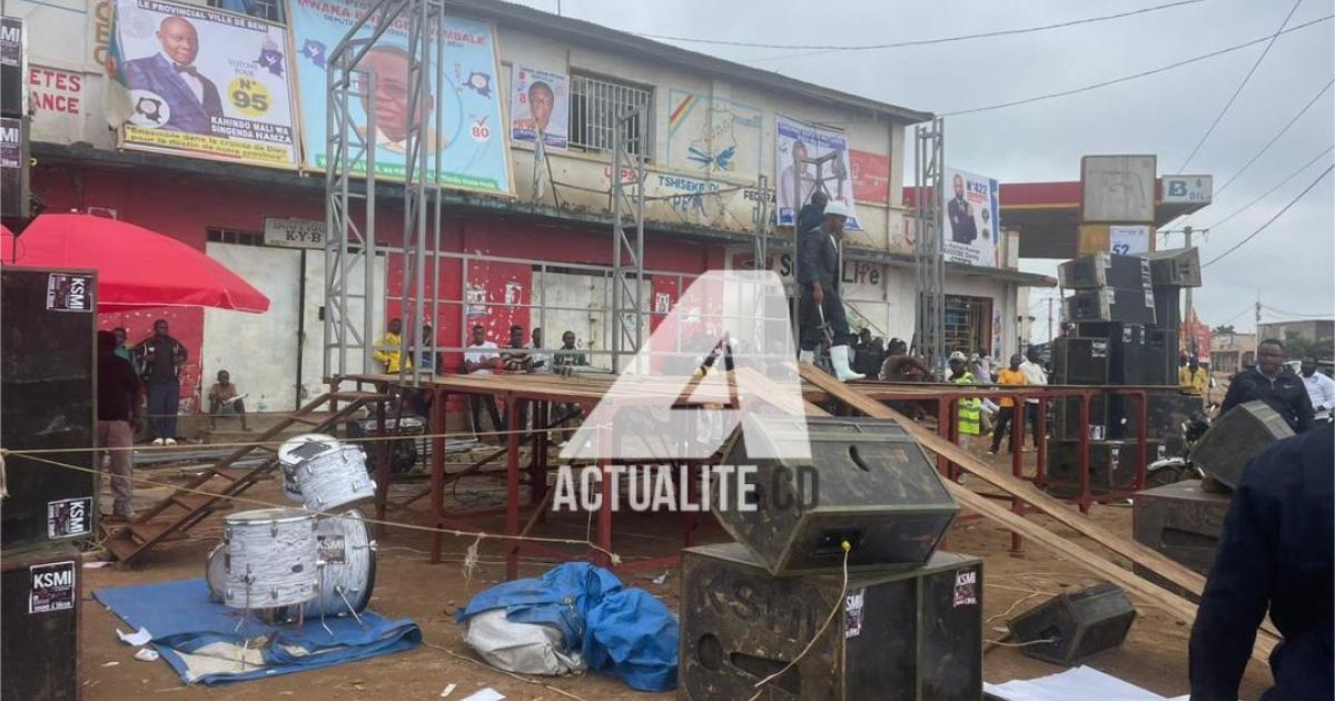 Préparation de l'arrivée de Moise Katumbi à Beni