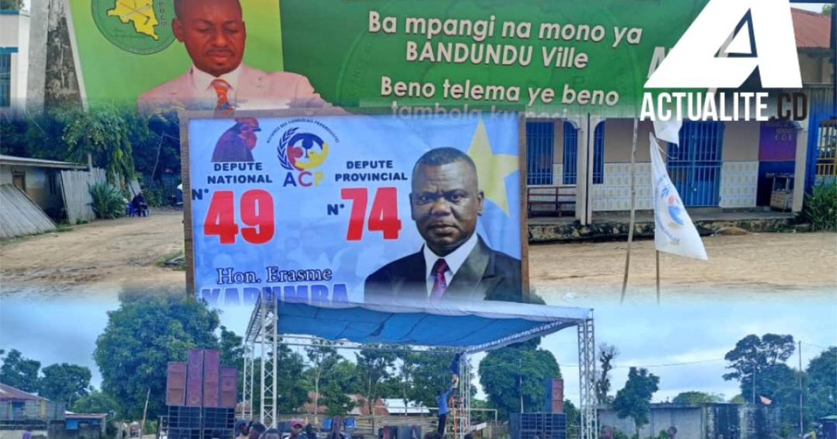 Campagne à l'éctorale à Bandundu
