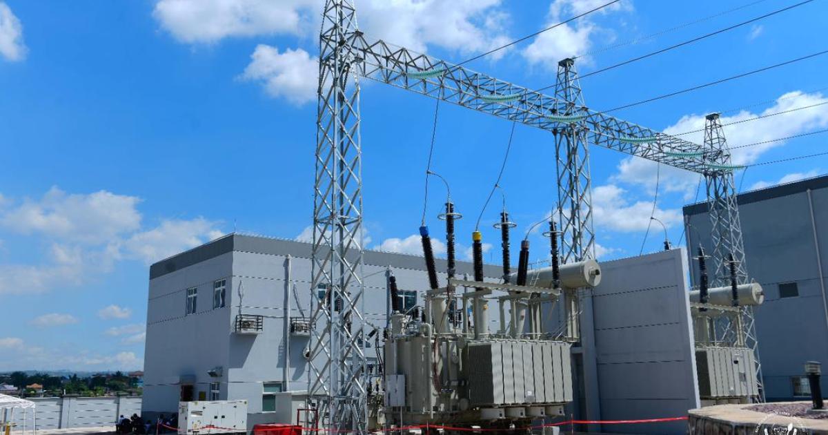 Un poste électrique à Kinshasa