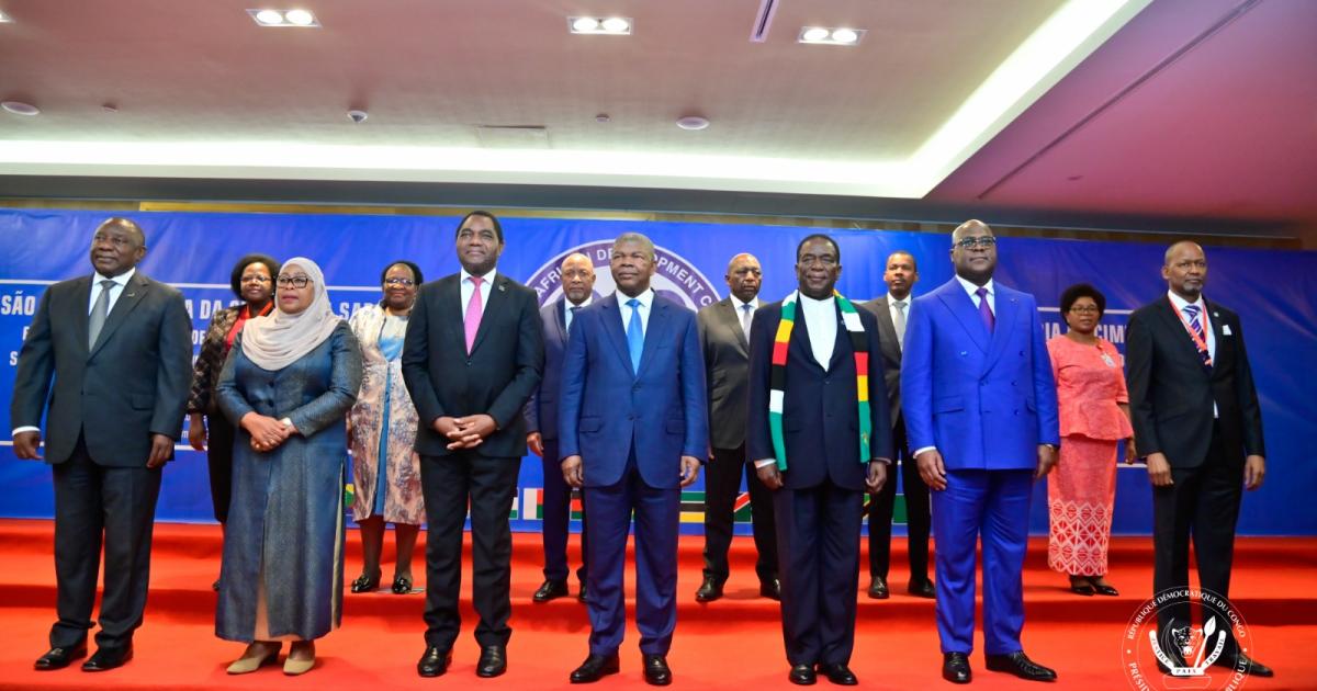Participants au sommet de la SADC à Luanda