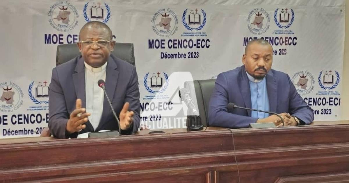 Mgr Donatien Nshole et Rév Eric Nsenga
