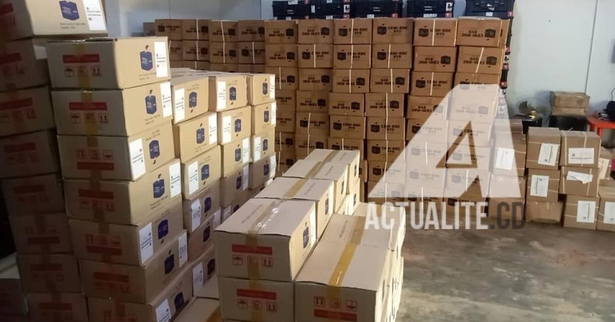 Matériel électoral réceptionné à Bandundu