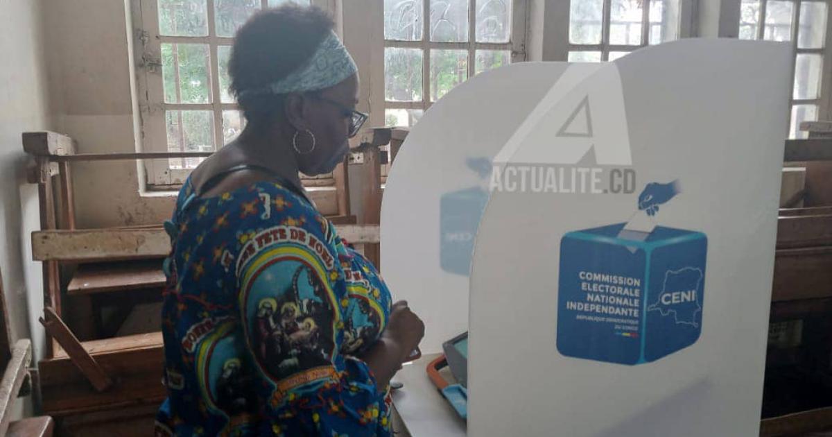 Un bureau de vote à Lubumbashi 