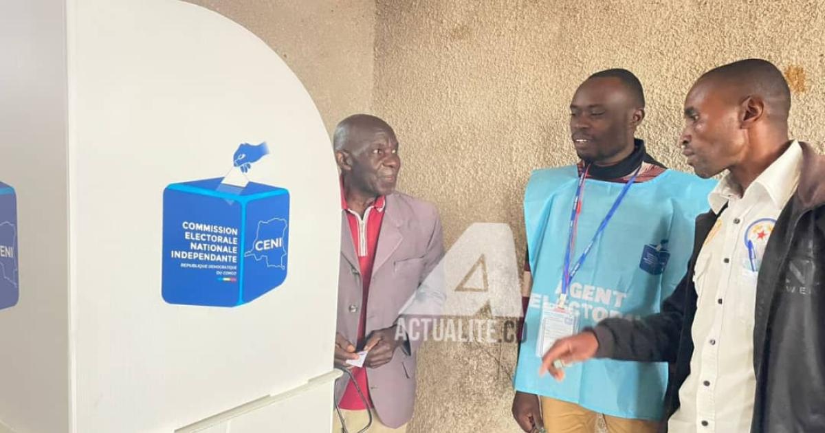Un bureau de vote à Beni 