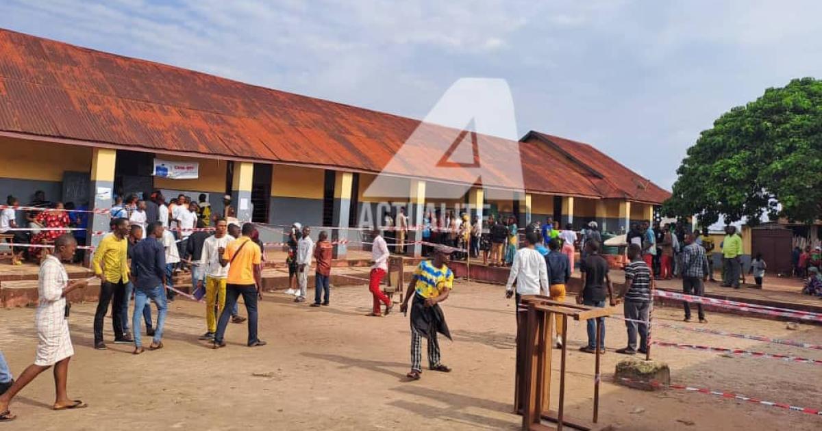 Un centre de vote à Mbandaka 