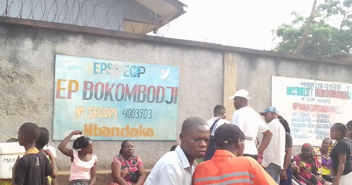 Un centre de vote à Mbandaka
