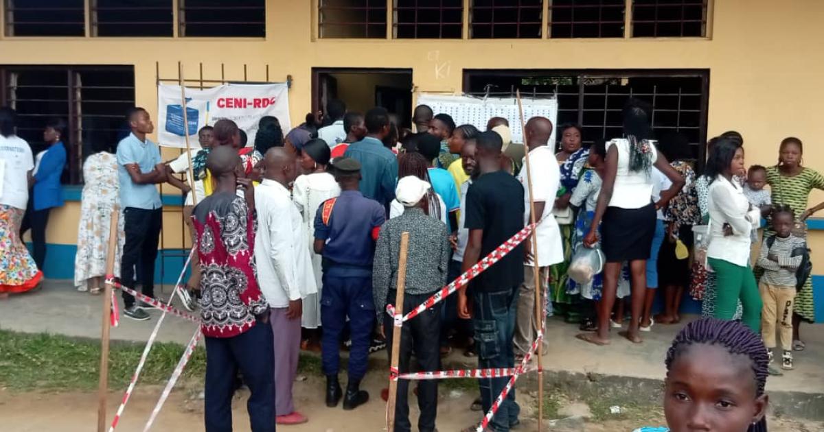 Un centre de vote à Idiofa 
