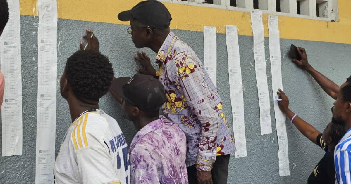 Un centre de vote à Kinshasa