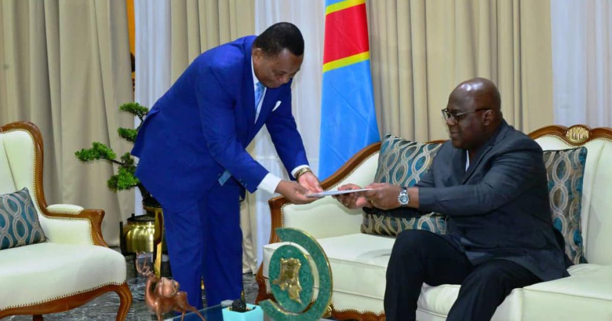 Jean-Claude Gakosso et Félix Tshisekedi 