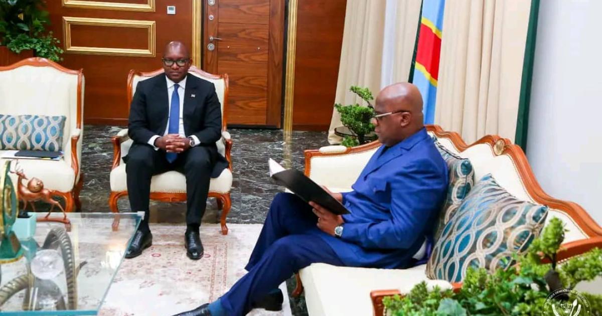 Sama Lukonde dépose sa lettre de démission auprès de Félix Tshisekedi