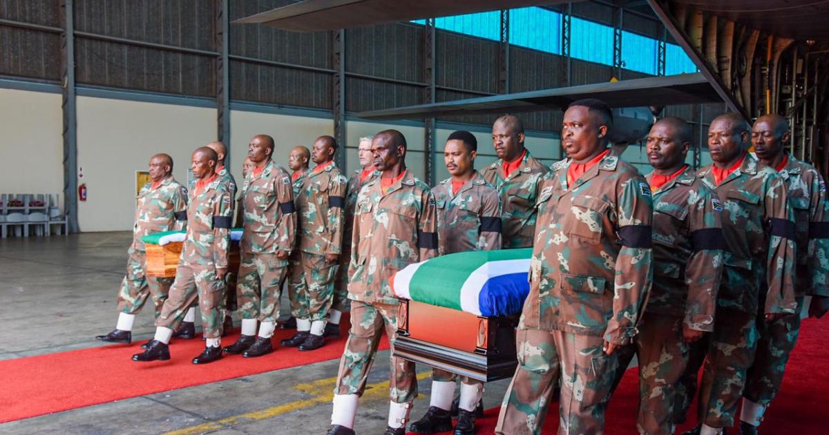 Rappatriement de la dépouille de deux soldats sud-africains