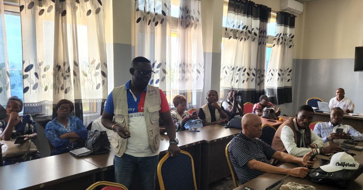 Briefing avec les journalistes du Haut-Katanga sur la vaccination 