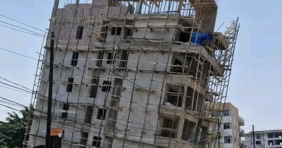 Effondrement partiel d'un immeuble en construction pour non-respect des normes