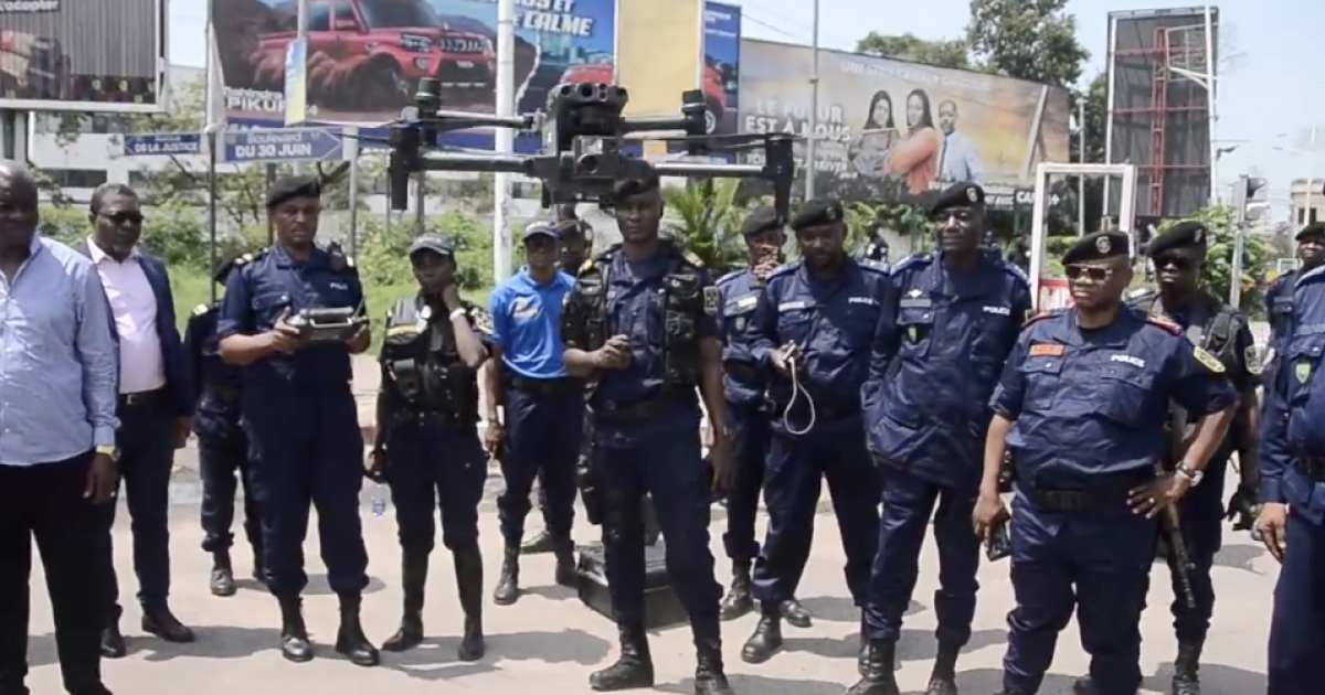 La police utilisant les drones/Ph. Droits tiers