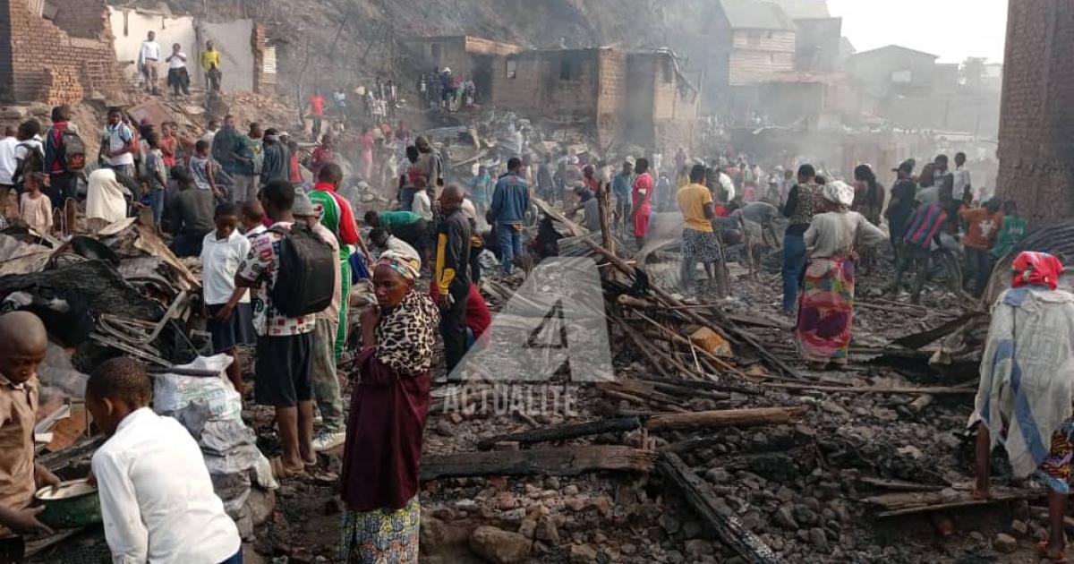 Incendie ayant causé la mort d'une mère et ses trois enfants à Bukavu