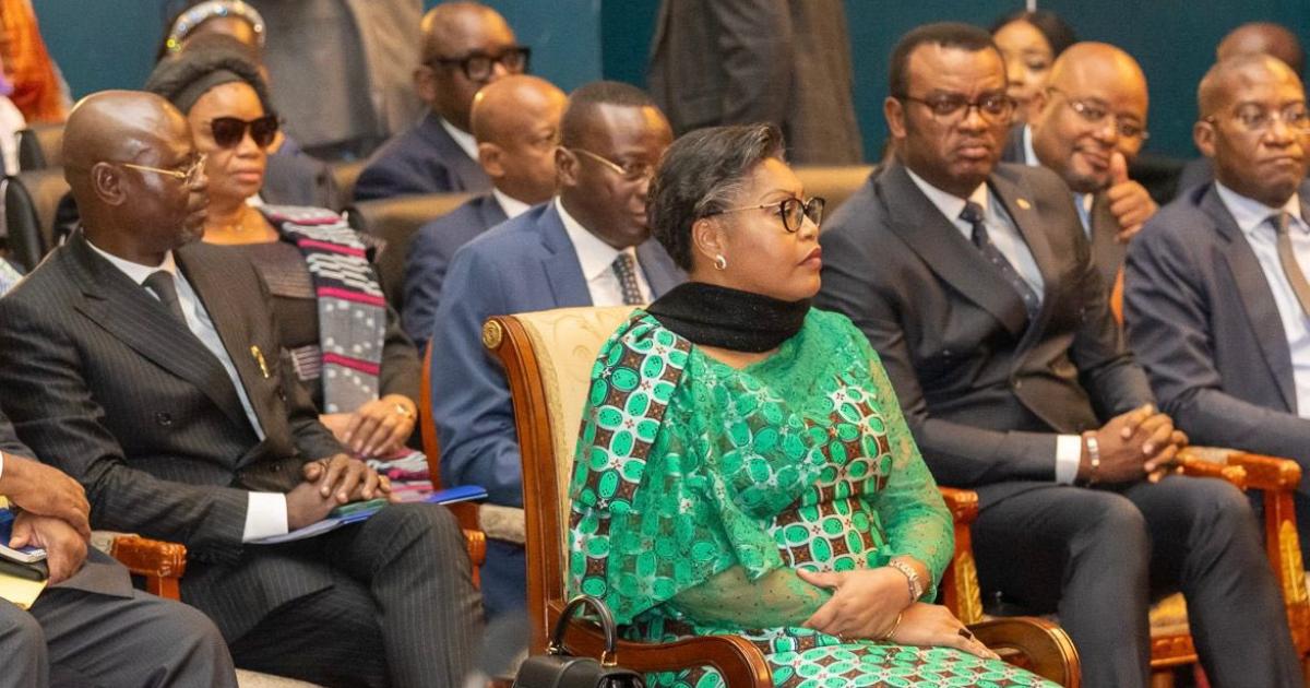 Judith Suminwa ainsi que les membres de son gouvernement à l'Assemblée nationale 