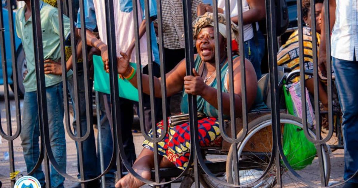 Manifestation des personnes vivant avec handicap devant l'assemblée nationale pour réclamer l'amélioration de leurs conditions de vie