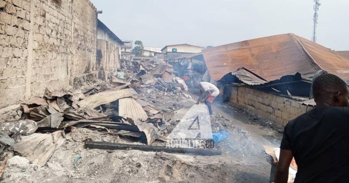 Le marché municipal de Matete incendié 
