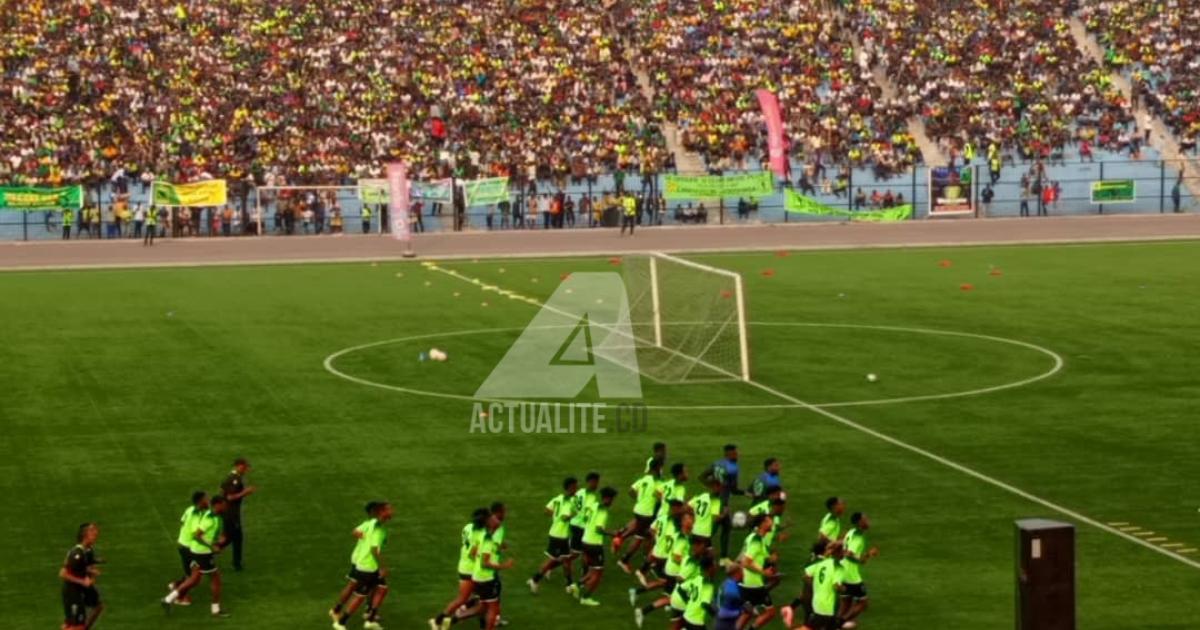 Présentation des joueurs de l'As Vclub au stade Tata Raphael 