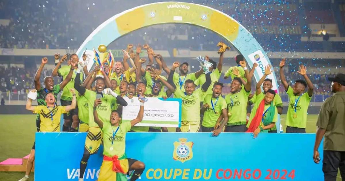 As vclub lors du sacre à la Coupe du Congo 2024