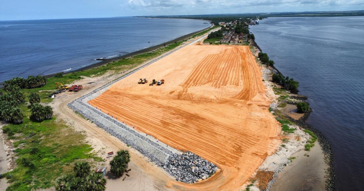 Port de Banana en construction