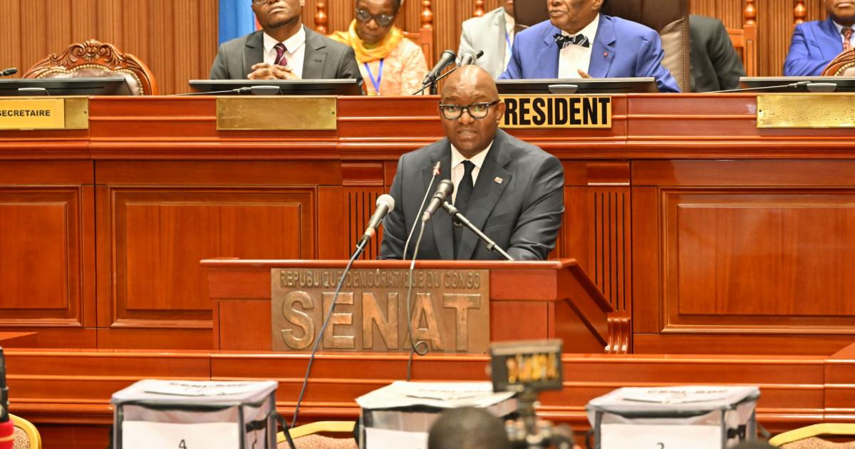 Sama Lukonde au Sénat 