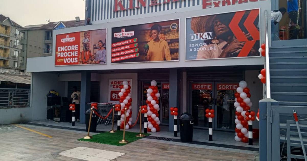 Un point de vente Kin Marché à Lingwala 