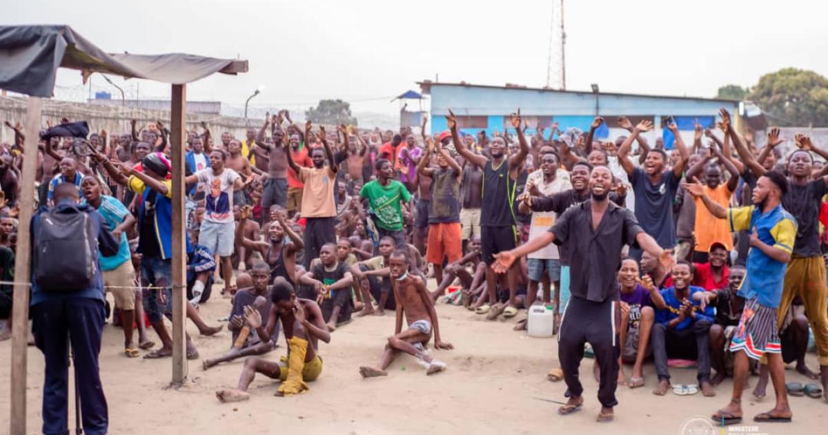 Les detenus de la Prison de Makala