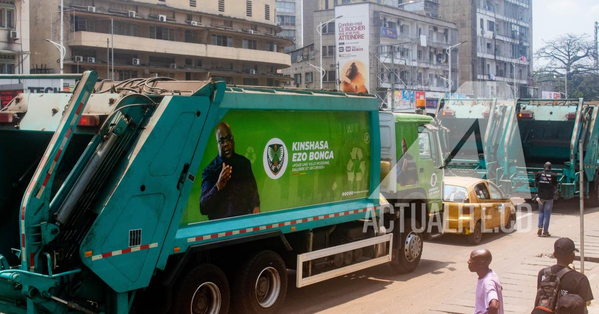 Engin de nettoyage à Kinshasa