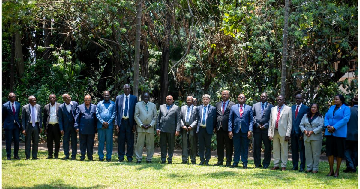 Les participants aux travaux de la commission mixte RDC-Sud Soudan