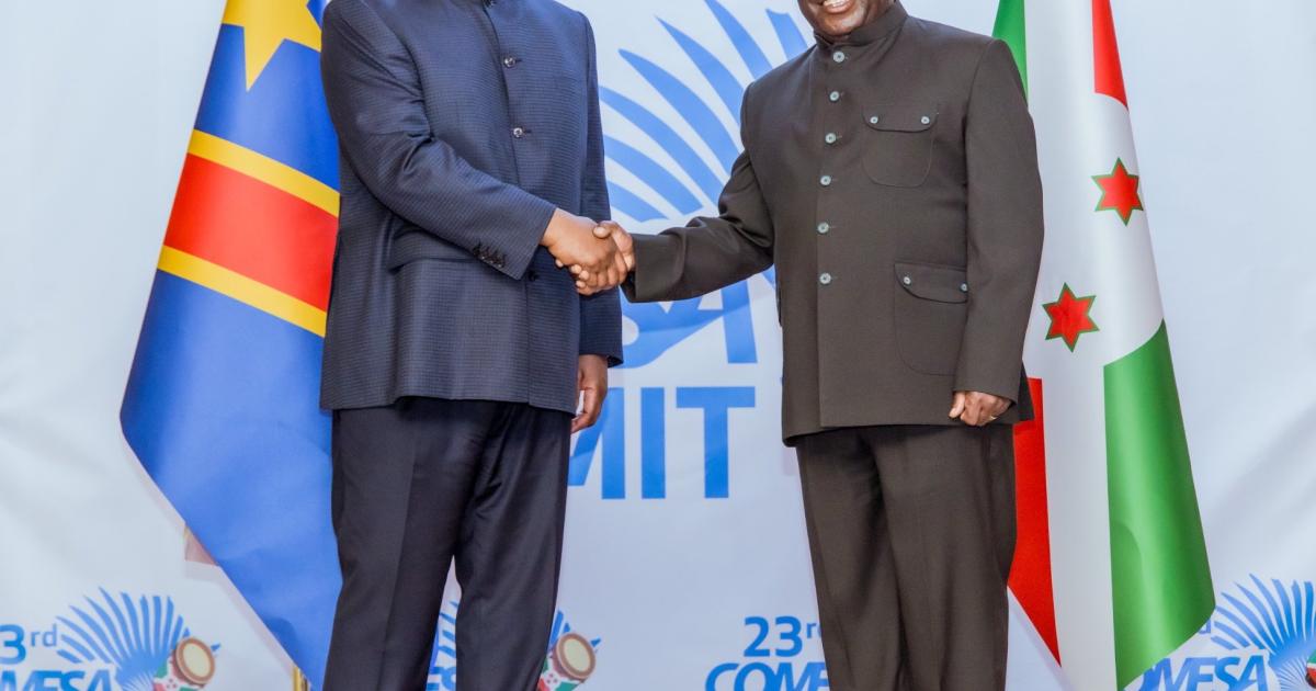 Félix Tshisekedi et Evariste Ndayishimiye