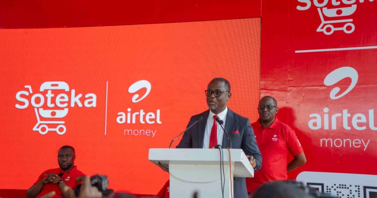 Raphaël Ntite, représentant du SG Airtel RDC, lors du point de presse du lancement de SOTEKA